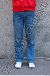 Leg Woman Casual Jeans Average Street photo references